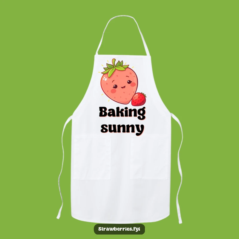 Funny Sunny Strawberry Apron: Cook with Sunshine and Smiles