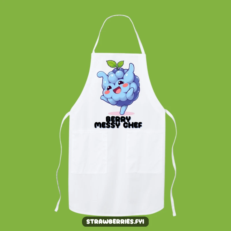 Funny Blueberry Somersault Apron: Add Berry Fun to Your Cooking