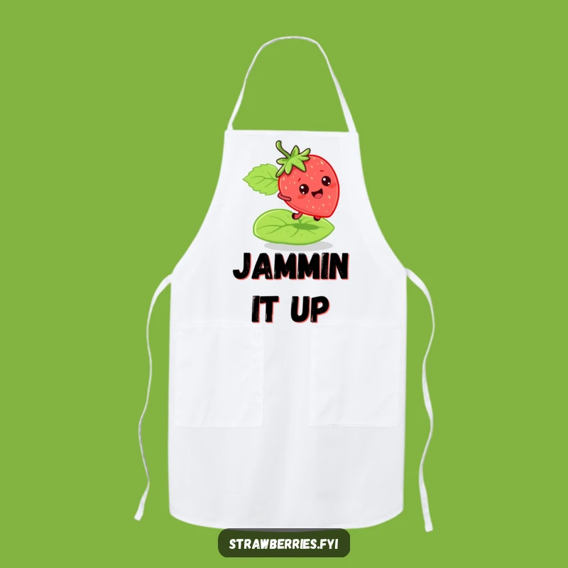 Funny Bouncy Strawberry Apron: Cook with Energy and a Smile