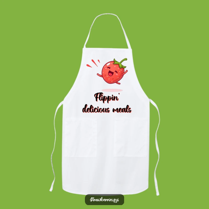 Funny Giddy Strawberry Apron - Cook with Cartwheel Energy!