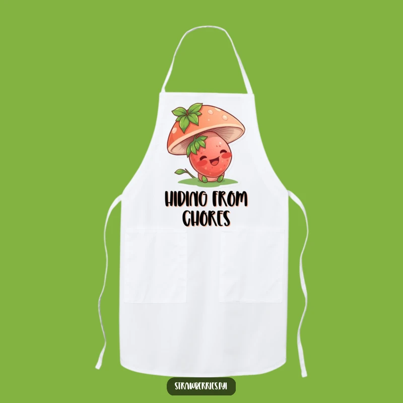 Funny Strawberry Mushroom Apron: Cook with Giggle-Worthy Charm