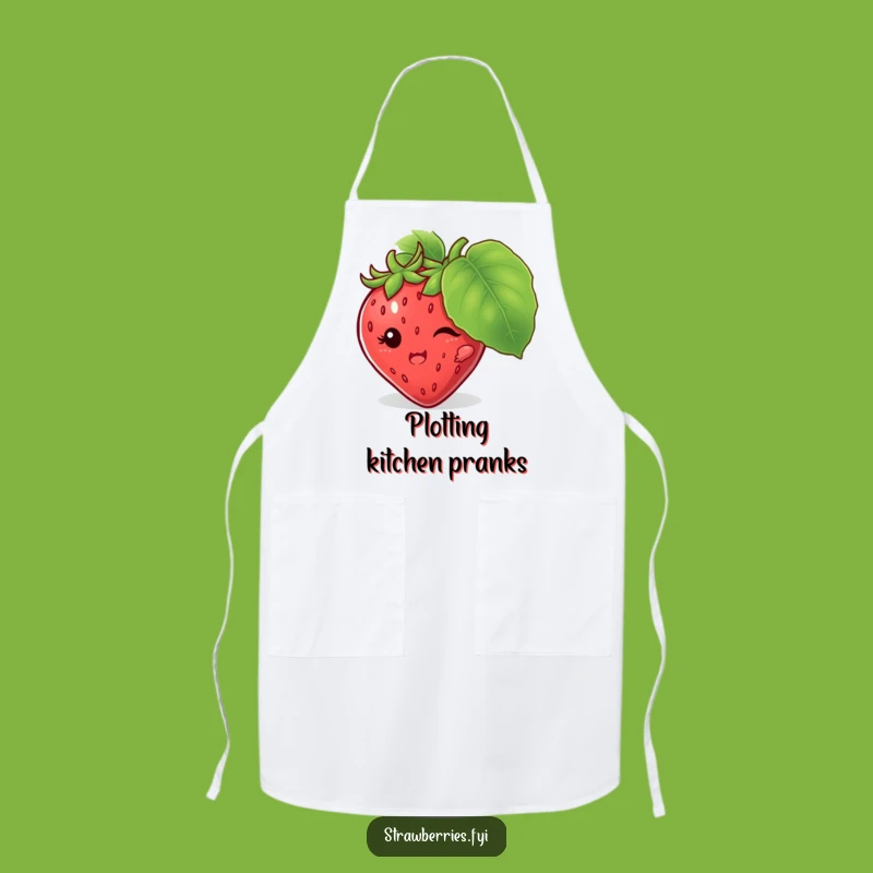 Funny Strawberry Hiding Apron: Cook with Playful Mystery