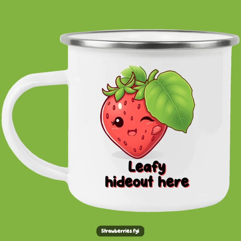 Funny Strawberry Hiding Camping Mug: Playful Sips on Your Adventures