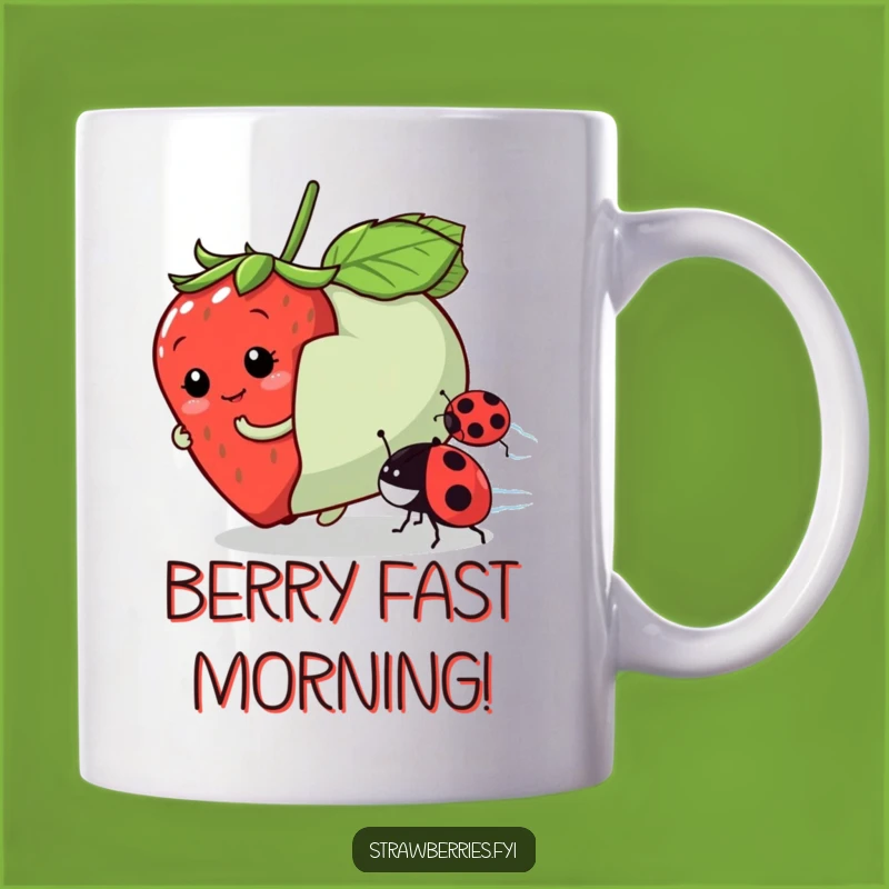 Funny Strawberry Race Mug: A Sweet & Humorous Gift for Race Lovers