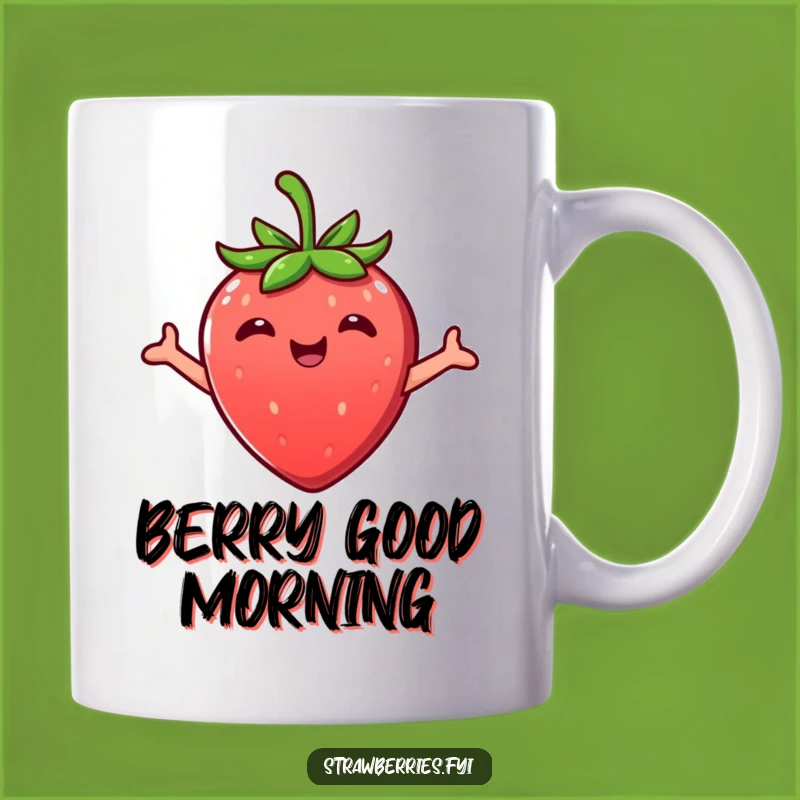 Funny Kawaii Strawberry Embrace Mug: Share the Joy with This Sweet Gift