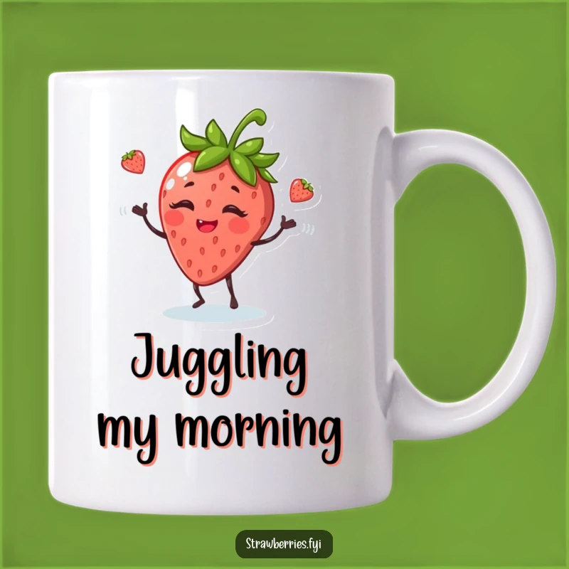Funny Juggling Strawberry Mug: Giggle Your Way Through Mornings
