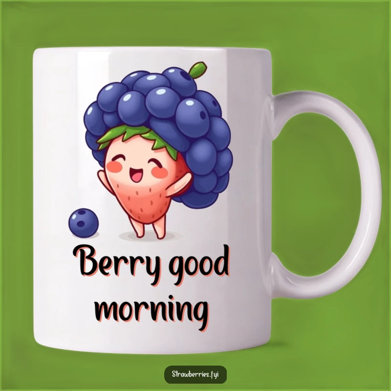 Funny Strawberry & Blueberry Mug: Hilarious Fruit Fashion, Perfect Gift