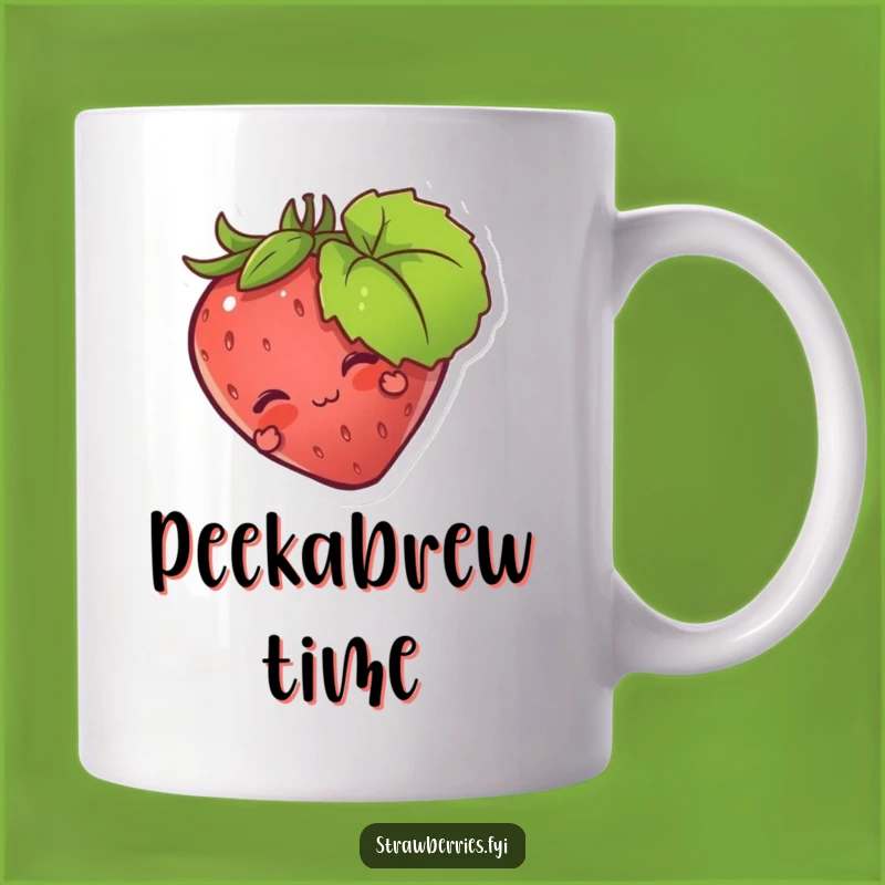 Funny Strawberry Leaf Mug: A Playful Surprise for Your Coffee!