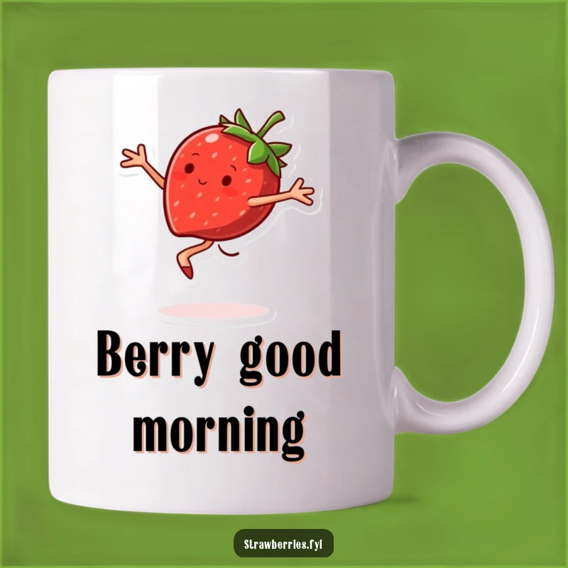 Funny Strawberry Pirouette Mug: A Deliciously Fun Gift for Fruit Lovers!