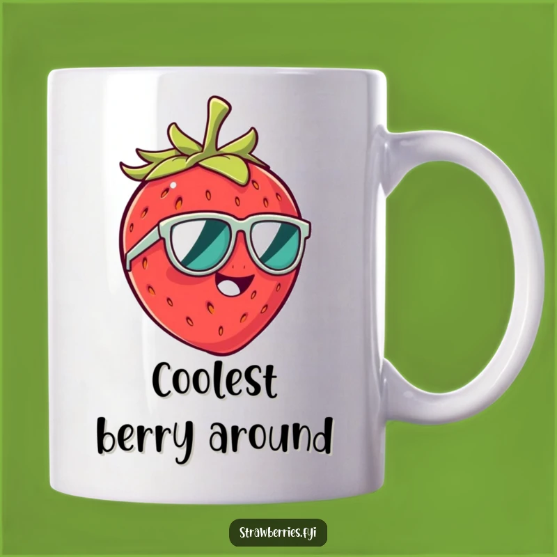 Funny Strawberry Sunglasses Mug: The Perfect Giggling Fruit Gift!