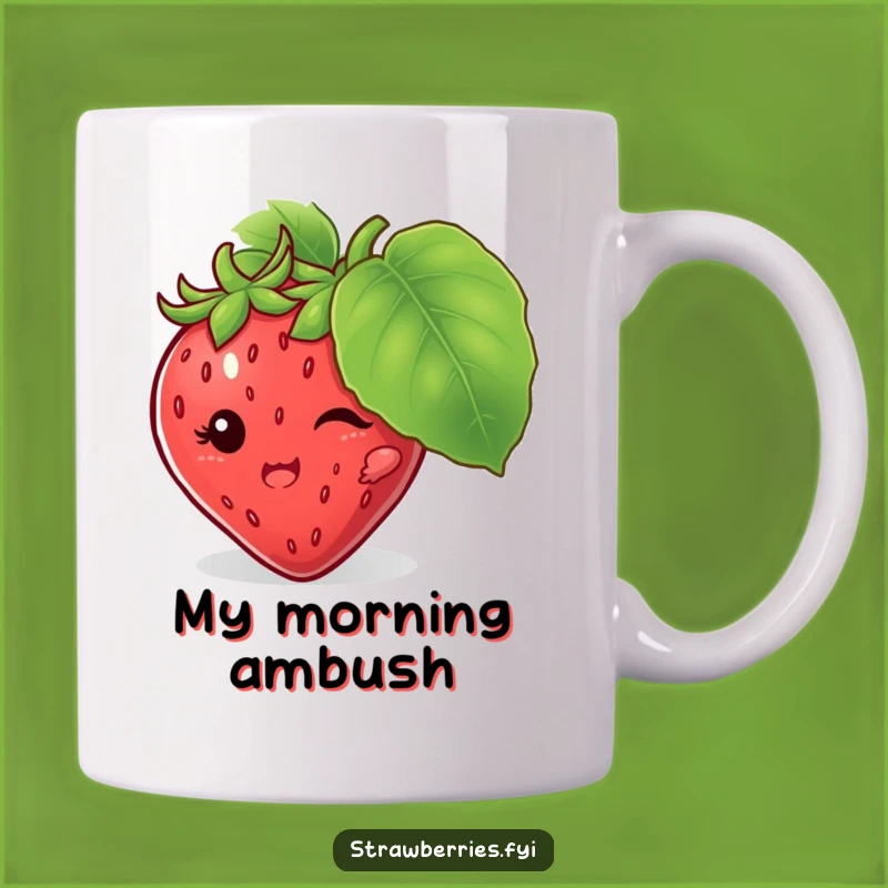 Funny Strawberry Hiding Mug: A Playful Surprise for Your Coffee Break