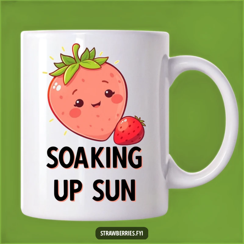 Funny Sunny Strawberry Mug: A Bright and Cheerful Gift