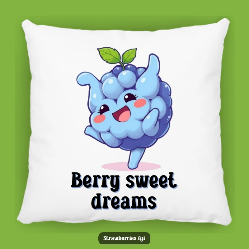 Funny Blueberry Somersault Pillow: Snuggle Up with Fruity Comfort