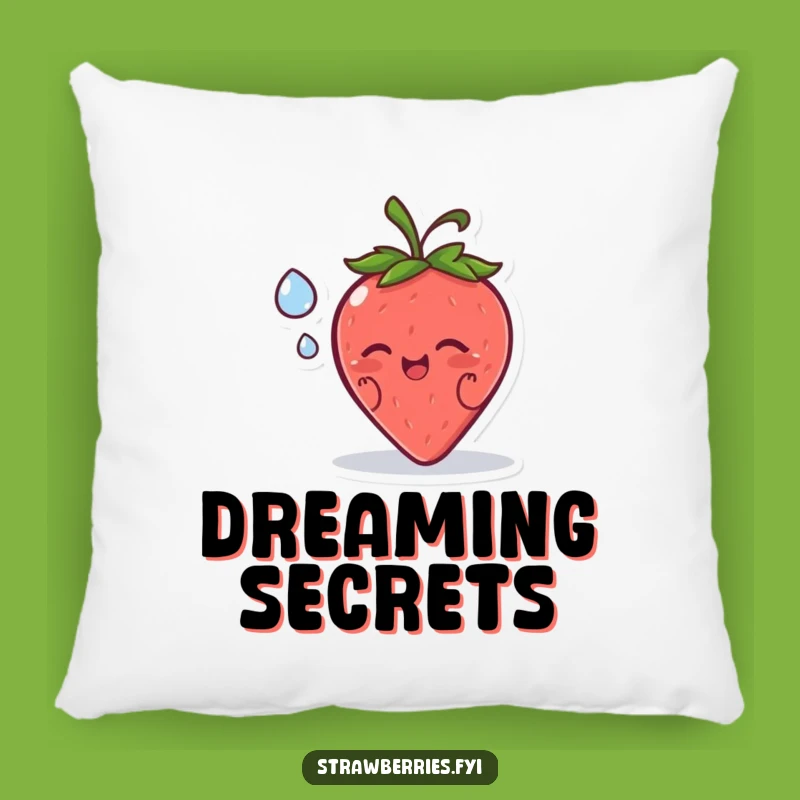 Funny Strawberry Secret Pillow: Cozy Comfort with a Shared Wink