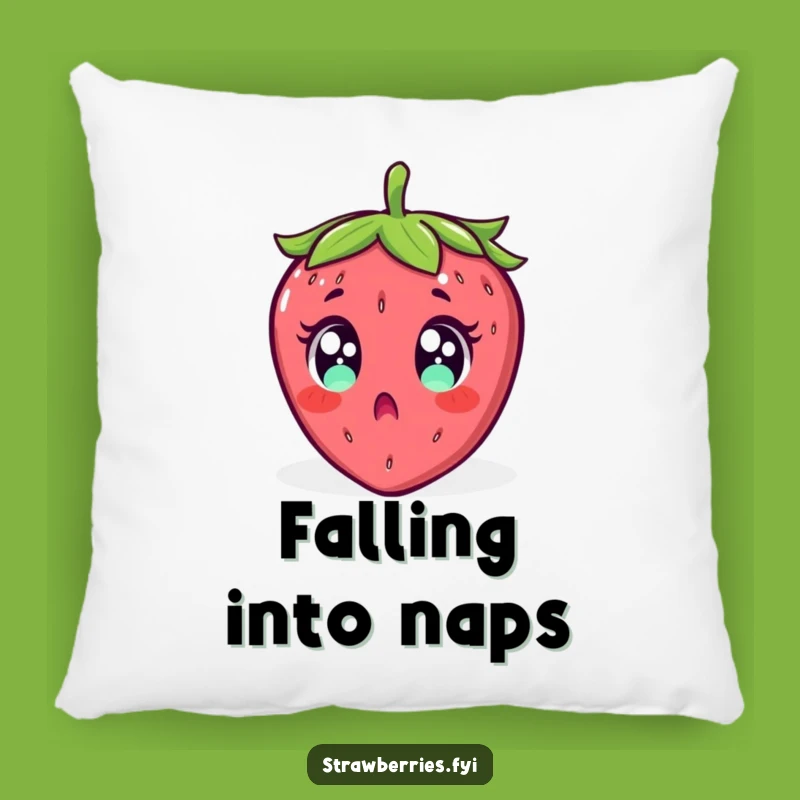 Funny Surprised Strawberry Falling Pillow - Comfy Shock Absorber