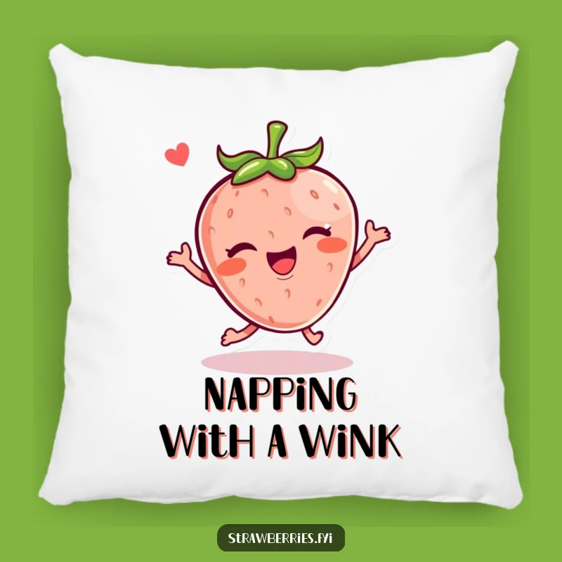 Funny Kawaii Strawberry Hop Pillow: Cozy Comfort with a Playful Bounce
