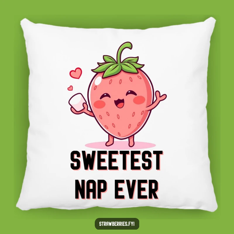 Funny Giggling Strawberry Pillow - Sugar Cube Juggling Comfort & Humor