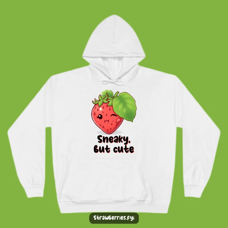 Cozy Funny Strawberry Hiding Hoodie: Stay Warm While You Playfully Conceal