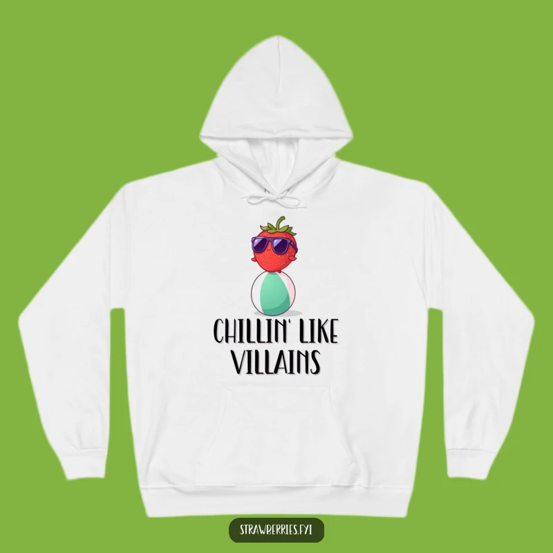 Funny Strawberry Beach Ball Hoodie: Cozy Up with Hilarious Summer Vibes