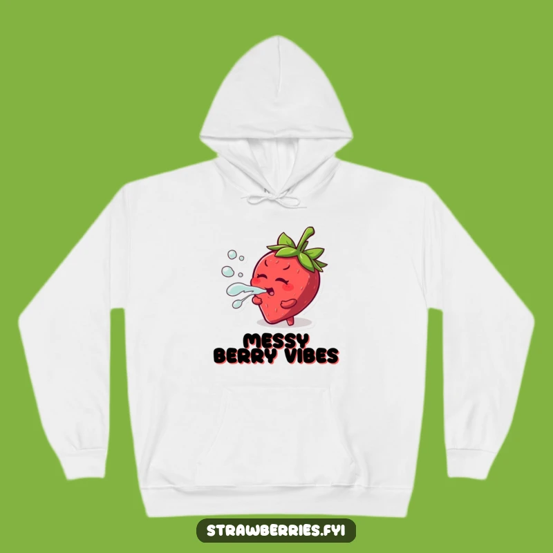 Funny Strawberry Hoodie: Cozy Juice Squirt, Playful Comfort Gift