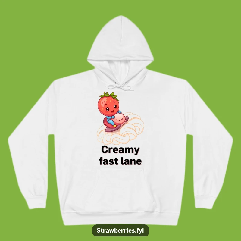 Funny Strawberry Hoodie: Whipped Cream Ramp Ride - Cozy & Comical Gift!