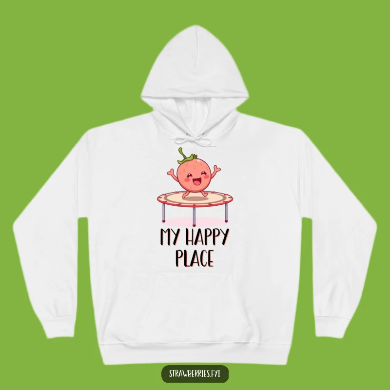 Funny Strawberry Trampoline Hoodie - Cozy & Joyful Gift