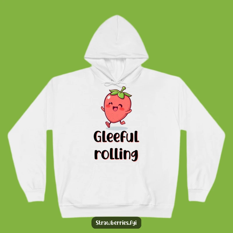 Cozy Funny Kawaii Strawberry Roll Hoodie: Roll into Comfort and Glee