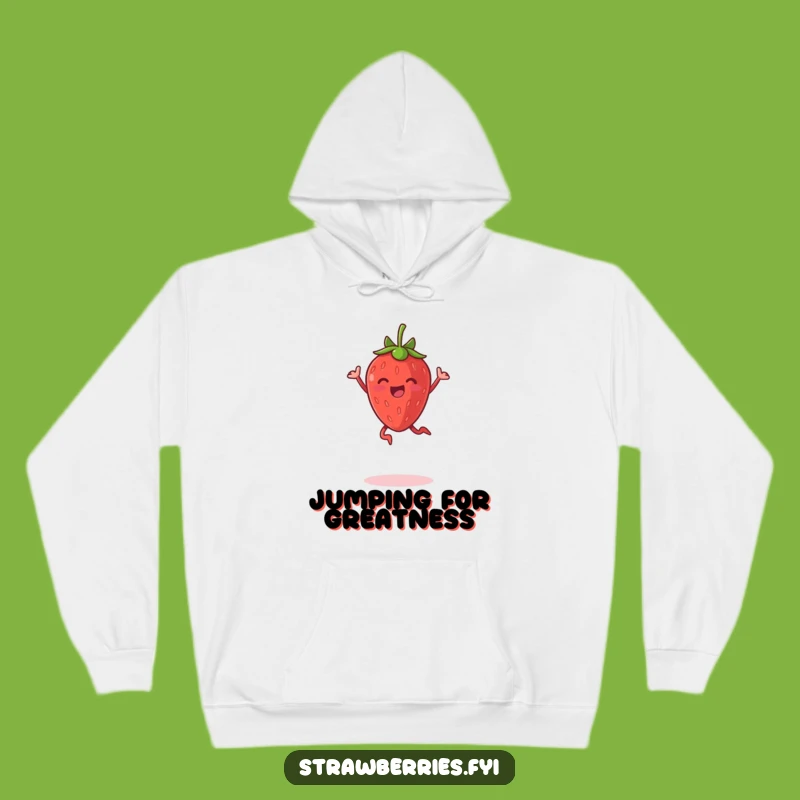 Funny Jumping Strawberry Hoodie: Cozy Up with Pure Delight