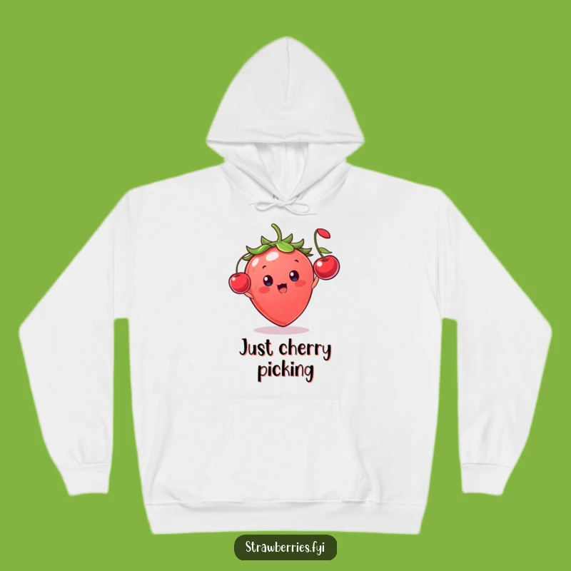 Funny Strawberry Cherry Toss Hoodie - Cozy & Cheerful Gift