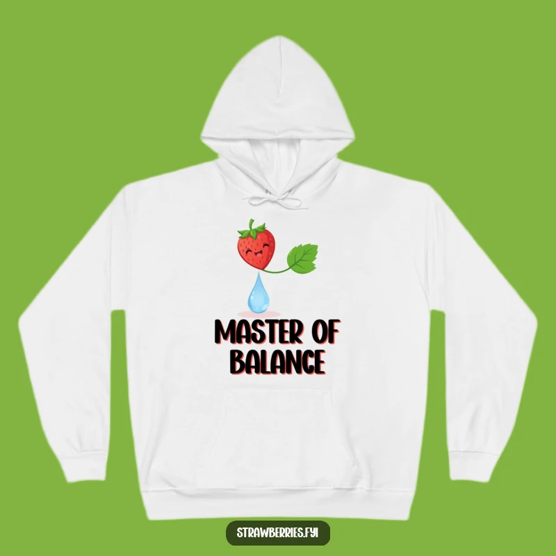 Funny Delighted Strawberry Dewdrop Hoodie - Cozy & Delicate