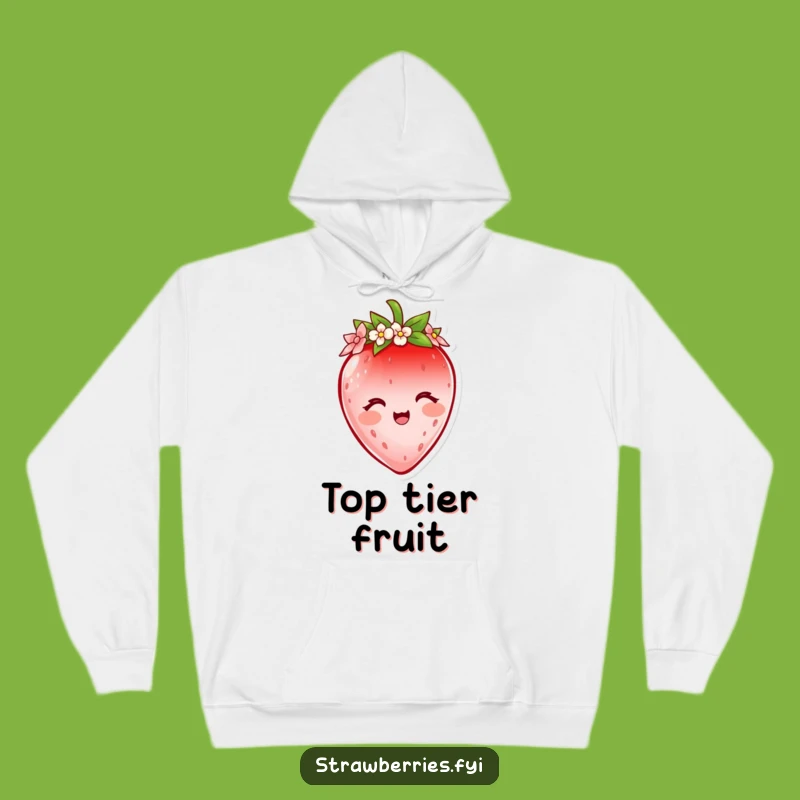 Cozy Funny Strawberry Crown Hoodie: Stay Sweet and Regal