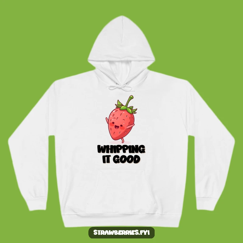 Funny Cartwheel Strawberry Hoodie: Stay Cozy and Energetic!