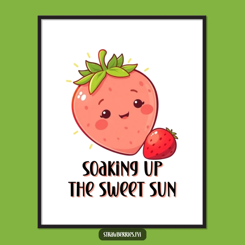 Free Printable Strawberry Wall Art: Sunny Downloadable Decor for a Bright Space