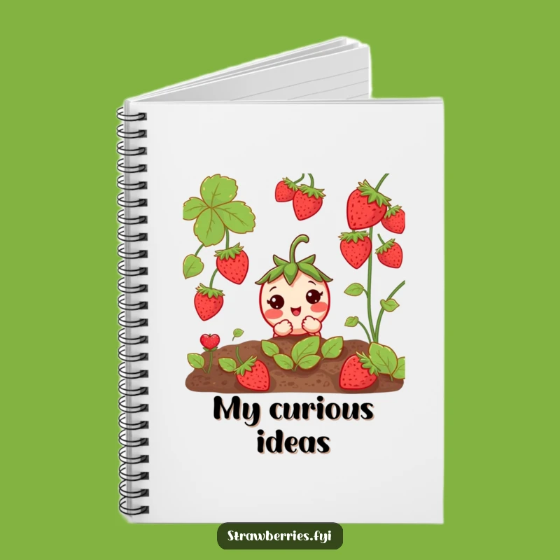 Funny Curious Strawberry Notebook: Journal Your Little Secrets!