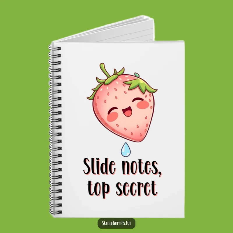 Funny Strawberry Dew Drop Slide Notebook: Jot Down Laughs & Ideas