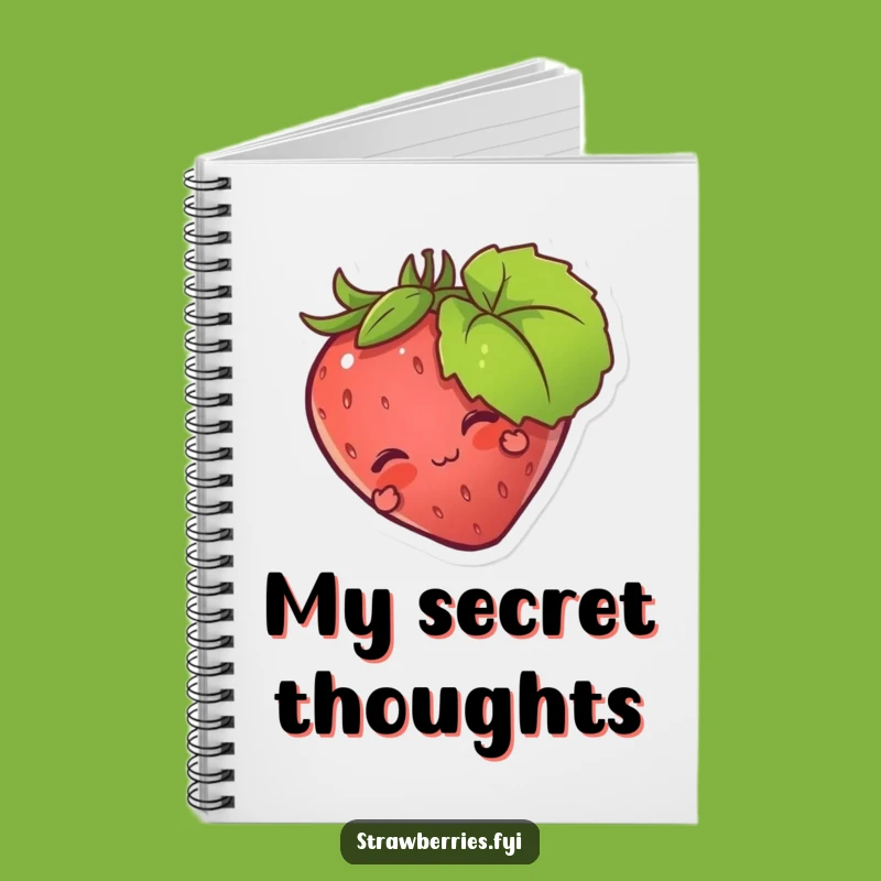 Funny Strawberry Leaf Notebook: Jot Down Playful Ideas!