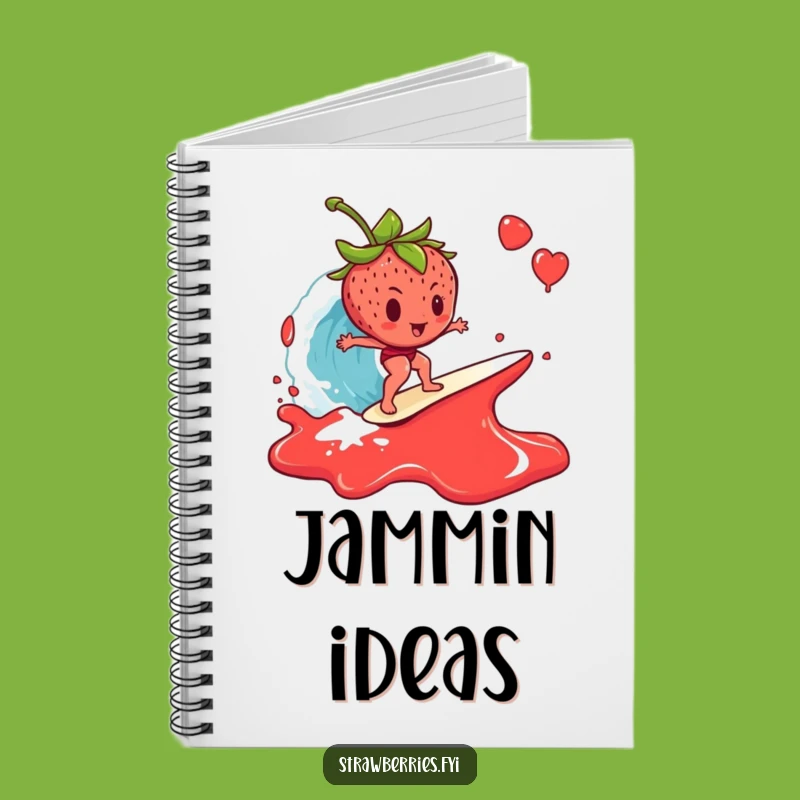 Funny Strawberry Notebook: Jam Wave Journal - Hilarious Breakfast Ideas!