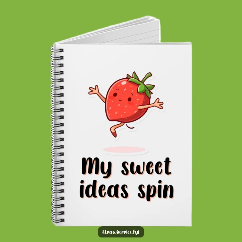 Funny Strawberry Pirouette Notebook: Jot Down Ideas with Sweet Flair!
