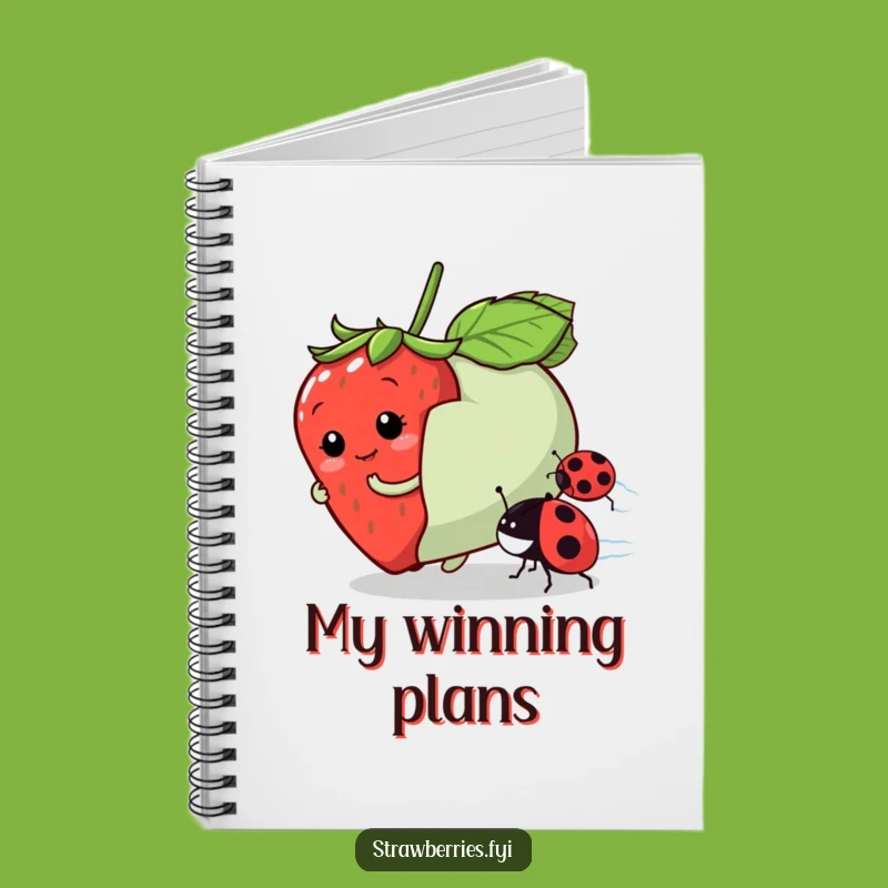 Funny Strawberry Race Notebook: Capture Your Fastest Ideas with Humor