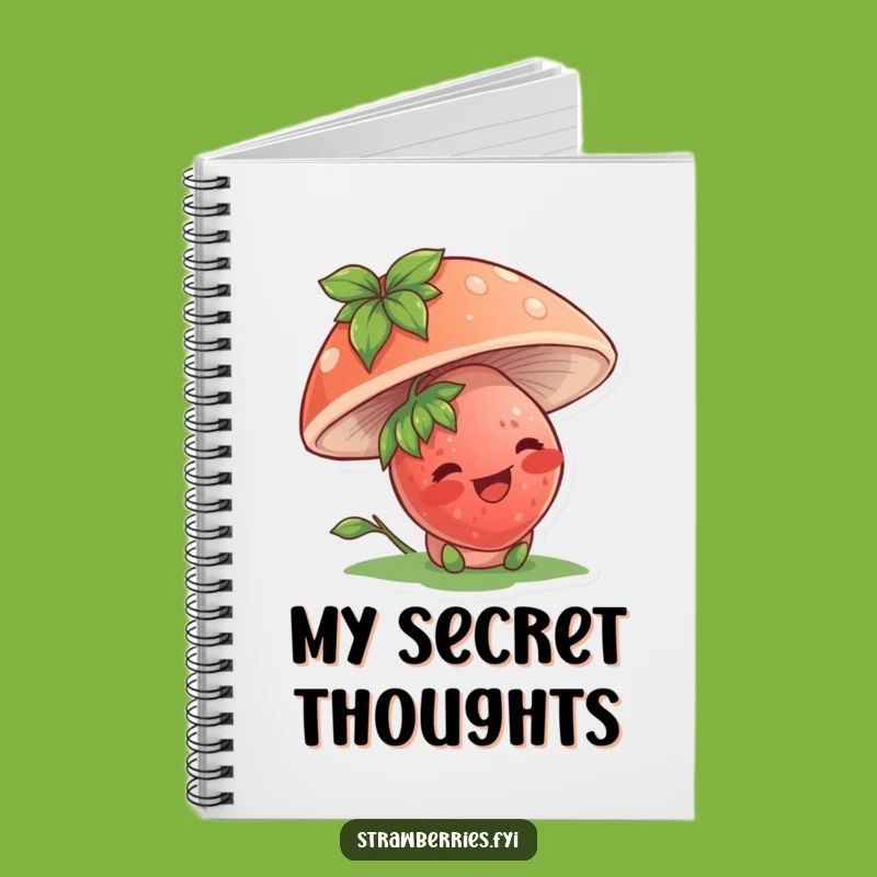 Funny Strawberry Mushroom Notebook: Jot Down Giggles and Ideas