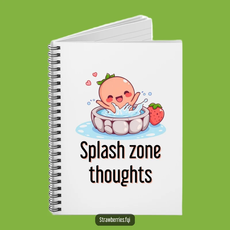 Funny Strawberry Splash Notebook: Jot Down Fun Ideas