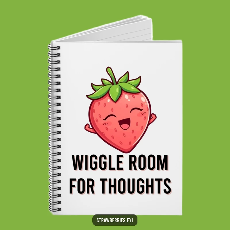 Funny Tickled Strawberry Notebook: Wiggling Fun for Notes, Hilarious Gift