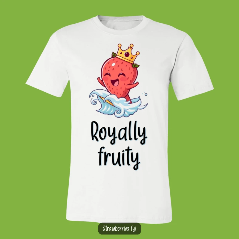 Funny Laughing Strawberry T-Shirt - Ride the Fruit Wave in Style!