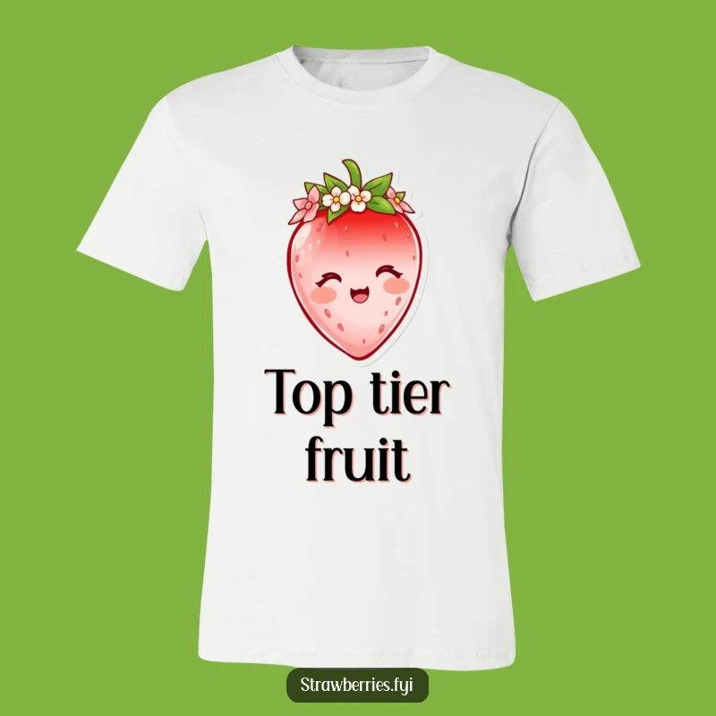 Funny Strawberry Crown T-Shirt: Royal Vibes for Sweet Personalities