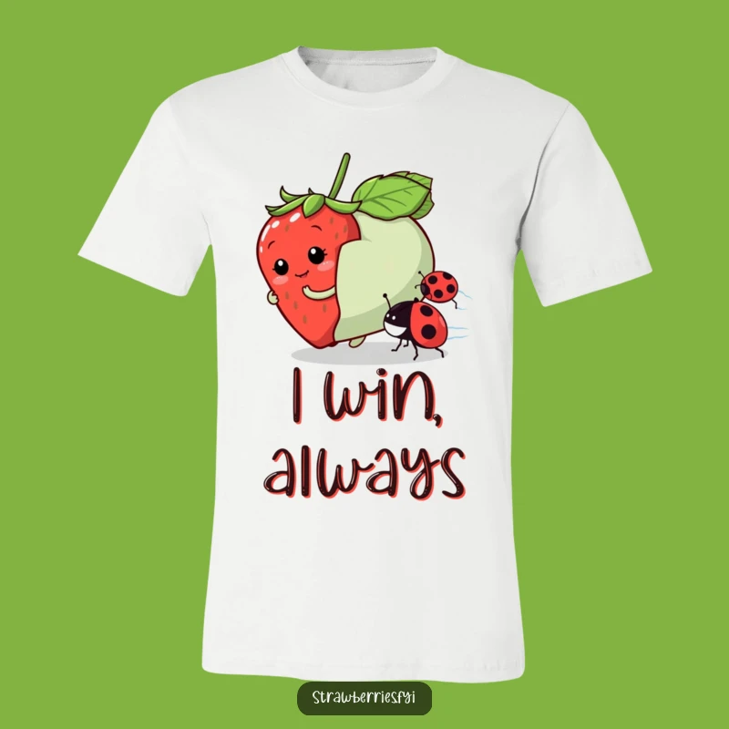 Funny Strawberry Race T-Shirt: Join the Fun with This Humorous Apparel