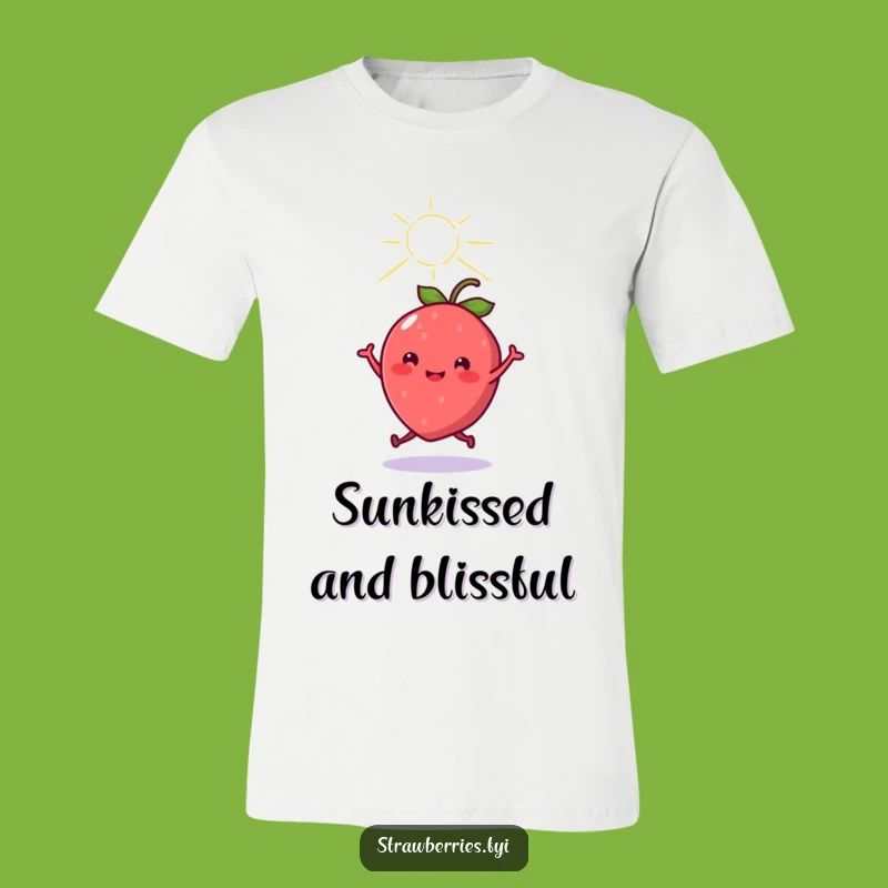 Funny Kawaii Strawberry Dancing Sunbeam Tee - Wear Your Happiness Hilariously