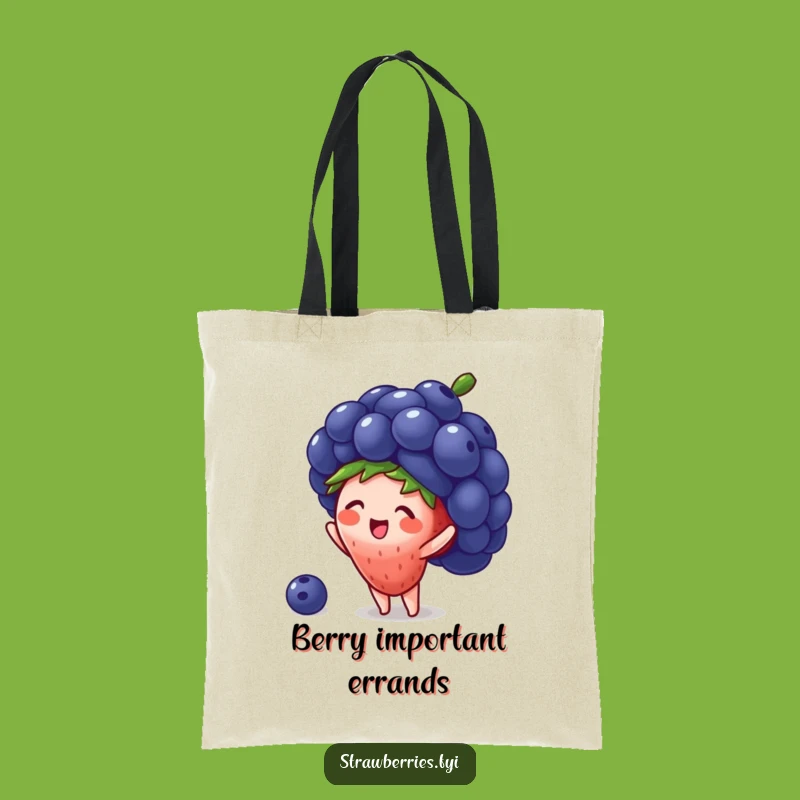 Funny Strawberry Tote Bag: Carry Your Laughs & Fruity Style
