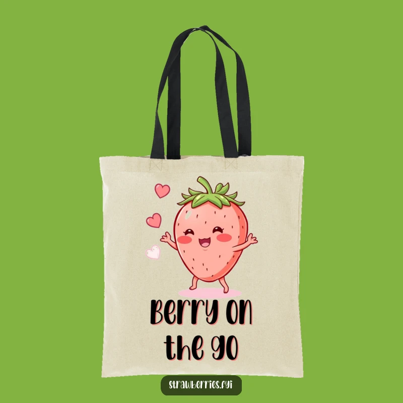 Funny Strawberry Shimmy Tote Bag: Carry Your Fun Wherever You Go!