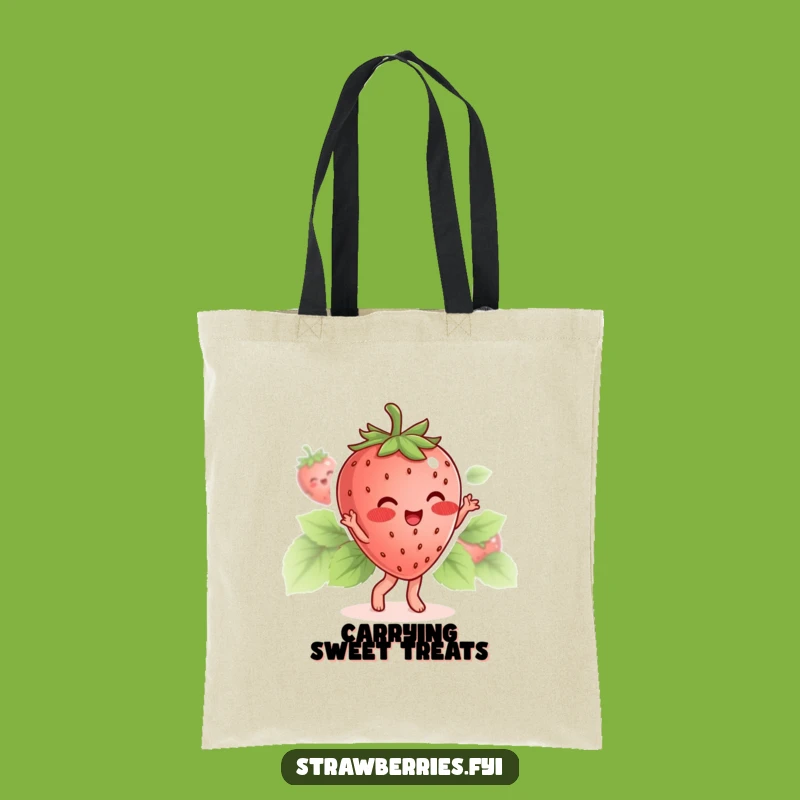 Charming Funny Strawberry Tote Bag: The Ideal Gift for Fruity Fun Lovers