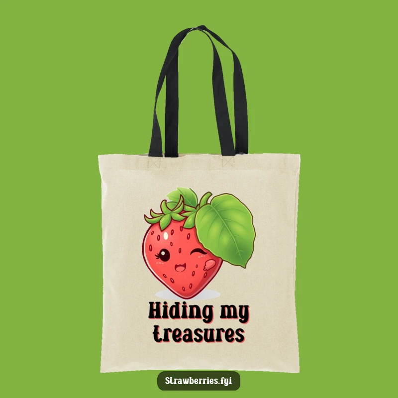 Funny Strawberry Hiding Tote Bag: Carry Your Secrets with Playful Style